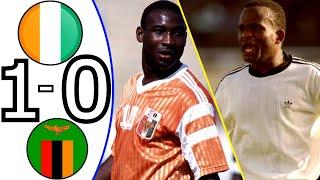 Ivory Coast vs Zambia 1992 AFCON Quarter-Final(Cote D'Ivoire vs Zambie CAN 1992)