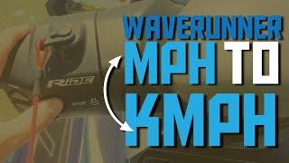 Change Speedometer display from Mph to Kmph on Yamaha GP1800 Waverunner