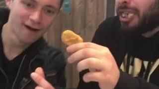 CHICKEN NUGGET MAGIC!!!  this made @goubtube very happy  #friendshipgoals #lucaandgo