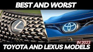 Best and Worst Toyota and Lexus Models for Reliability in 2023