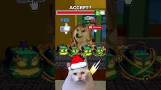Did the Cat Get Scammed by the Doge Girl? #roblox #bloxfruits