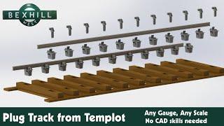 S2 E31 3d Printed Model Railway Plug Track from Templot