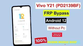 VIVO Y21A Android 11 FRP BYPASS 2022