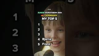 Junior Eurovision 2024: Germany  - My Top 5