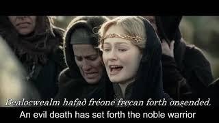 Eowyn's Requiem in Rohirric at Theodred's Funeral // The Two Towers