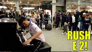 "PLEASE DON'T BREAK THE PIANO!" Playing RUSH E 2 LIVE in public | Cole Lam