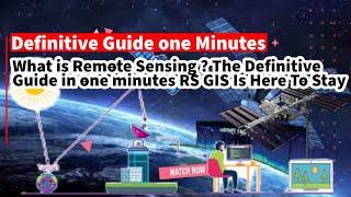 QGIS and RS Gis Tutorial : What is Remote Sensing ? The Definitive Guide in one minutes RS GIS