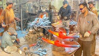 Process of Amazing Manufacturing Garden Pickaxe !!  Blacksmith Making a Forging Pickaxe