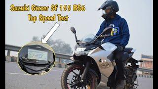 Suzuki Gixxer Sf 155 BS6 | Top Speed Test | Unbelievable Results - UP65 Racers