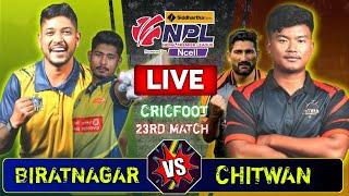 Biratnagar Kings vs Chitwan Rhinos Live Score & Commentary | Npl Match 23 | Nepal Premier League