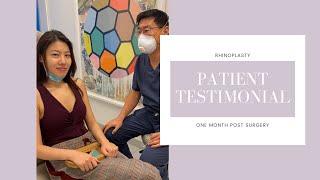 One Month Post Rhinoplasty Surgery • Patient Testimonial • ESKMD NYC