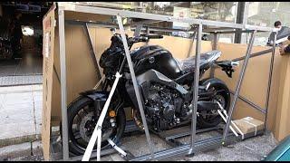 unboxing YAMAHA MT09 Black 2022