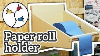 YOU can make this simple paper roll holder for the shop – Easy project, DIY