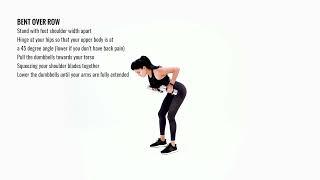 How to do BENT OVER ROW or Dumbbell Rows for beginners