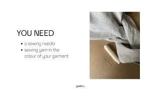 Jyoti repairs: Open seam