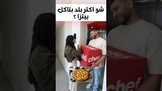 تحدي الاكل : ايه اكتر بلد بتاكل بيتزا؟