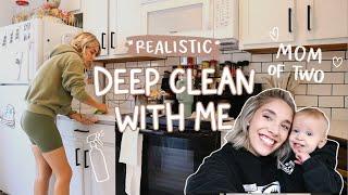 *REALISTIC* DEEP CLEAN WITH ME I Young mom of two I Day in the life of a stay at home mom