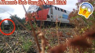 Exploring On Active Train Tracks And Almost Got Hit And Caught!