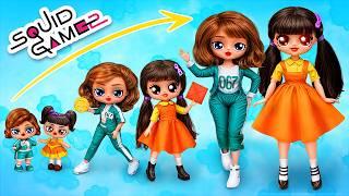 Взросление сестер из игры в кальмара 2! 32 идеи для кукол ЛОЛ