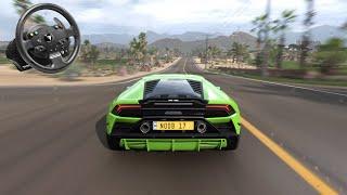 Lamborghini Huracán EVO - Forza Horizon 5 (steering wheel) Gameplay