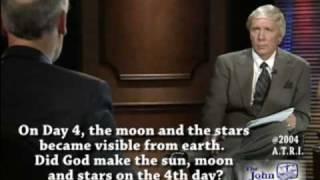 Did God make the sun, the moon and the stars on the fourth day?