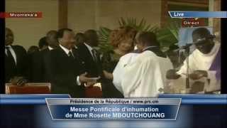 Inhumation de Madame Rosette Mboutchouang, mère de Madame Chantal Biya