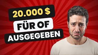 P*ornosucht betrifft auch die Top 5% Elite (20.000$ für OF ausgegeben)