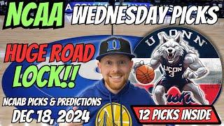 College Basketball Picks Today 12/18/2024 | Free NCAA Basketball Picks & Predictions Wednesday