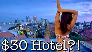 124,000 KHR ($30) Luxury Hotel w/ Rooftop Jacuzzi in Phnom Penh, Cambodia