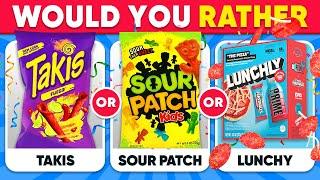 Would You Rather...? Junk Food Edition    Daily Quiz