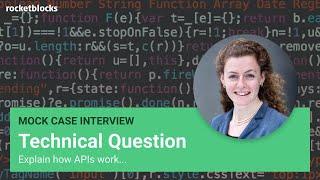 PM technical mock interview: explain how APIs work (w/ FinTech PM)