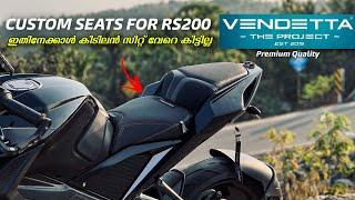 Custom Sleek seats for my RS200 from Vendetta the Project| User experience Malayalam Review