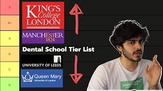 The BEST UK Dental schools 2022? | Dental School Tier List