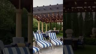 Beautiful Backyard for Entertainment at our Tuscan Villa Dream Home