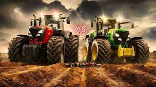 Compararea gigantilor: JOHN DEERE 8R 410 x CASE MAGNUM 400