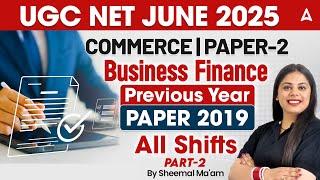 UGC NET Commerce June 2025 | Business Finance | Previous Year Questions 2019  | UGC NET Commerce PYQ