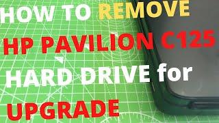 HP Pavilion C125 Laptop HARD DRIVE Location - Remove, Replace & Upgrade