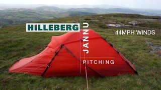 You Dont See This Much On YouTube ! Hilleberg Jannu HIGH Wind Pitching