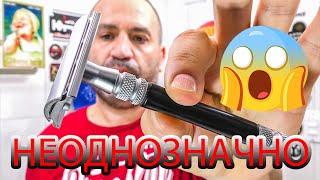 The Most CONTROVERSIAL SHAVING. Opinion on a $500 razor - Feather Wood and Stainless Razor WS-D2S 🪒