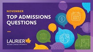 Laurier Admissions November Video