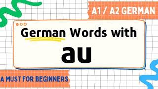 German course for beginners | German alphabet | A1 German course | Lesson 1 - Part 5