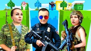 ЧАНК ПОЛИЦЕЙСКОГО ПРОТИВ ЧАНКИ ВОЕННЫХ В МАЙНКРАФТ! ШЕДИ ЛЕСКА И НУБИК MINECRAFT