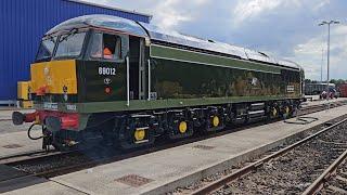 Class 69,  69012 delivery from the paint shop Arlington Eastleigh to Tonbridge 12th July 2024