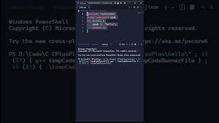 Run C++ Program On Visual Studio Code #coding #webinfo #training #shorts #javascript #c++