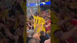 PSG  0-1 BVB DORTMUND  FANS & TEAM CELEBRATION  PARC DES PRINCES PARIS  ROAD TO WEMBLEY 2024