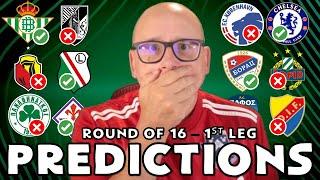 2024/25 EUROPA CONFERENCE LEAGUE ROUND OF 16 - 1st LEG PREDICTIONS