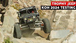 TROPHY JEEP TESTING IN THE ROCKS AT KING OF HAMMERS 2024 | CASEY CURRIE VLOG