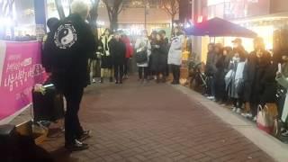 [DOB Dance Busking] 디오비 홍대 댄스버스킹 20170101일 새해 첫날