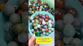 Crystal spheres confetti order #crystalquartz #crystalenergy #crystalgems #crystalshop #crystals